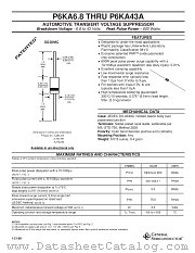 P6KA8.2A datasheet pdf General Semiconductor