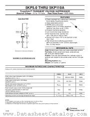 5KP54A datasheet pdf General Semiconductor