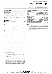 M38049FFSP datasheet pdf Mitsubishi Electric Corporation