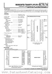 M5M29FT800VP-80 datasheet pdf Mitsubishi Electric Corporation