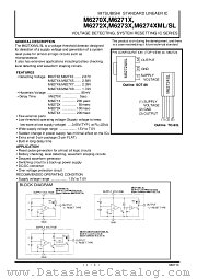 M62734SL datasheet pdf Mitsubishi Electric Corporation