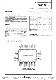 M38062M4DXXXFP datasheet pdf Mitsubishi Electric Corporation