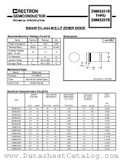 ZMM5242B datasheet pdf Rectron Semiconductor