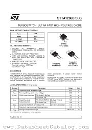 STTA1206DI datasheet pdf SGS Thomson Microelectronics