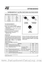 STTA812DI datasheet pdf SGS Thomson Microelectronics