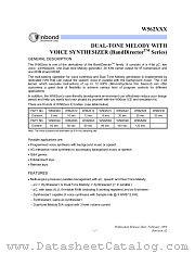 W562M02 datasheet pdf Winbond Electronics