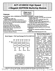 ACT-E128K32C-150P7I datasheet pdf Aeroflex Circuit Technology