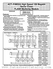 ACT-S4M32A-100F1Q datasheet pdf Aeroflex Circuit Technology
