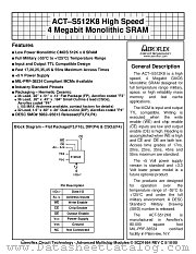 ACT-S512K8N-055P4M datasheet pdf Aeroflex Circuit Technology