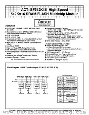 ACT-SF512K16N-37F18Q datasheet pdf Aeroflex Circuit Technology