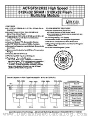 ACT-SF512K32N-37P1Q datasheet pdf Aeroflex Circuit Technology