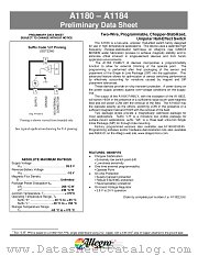 A1184LUA datasheet pdf Allegro MicroSystems