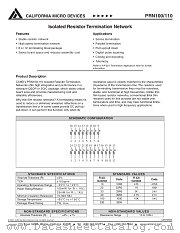 PRN11016N1000JT datasheet pdf California Micro Devices Corp