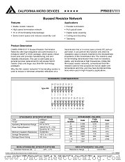 PRN10116N3900JT datasheet pdf California Micro Devices Corp