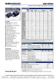 LME0505D datasheet pdf C&D Technologies