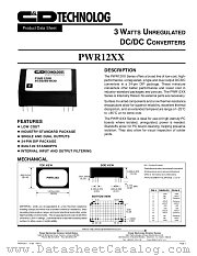PWR1204 datasheet pdf C&D Technologies