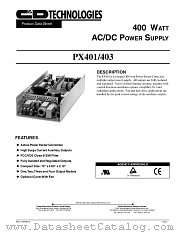 PX403-U4S datasheet pdf C&D Technologies