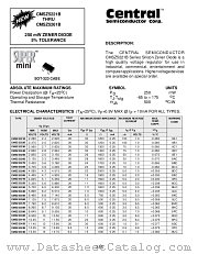 CMSZ5238B datasheet pdf Central Semiconductor