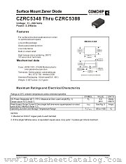 CZRC5378 datasheet pdf Comchip Technology
