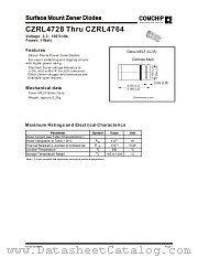 CZRL4743 datasheet pdf Comchip Technology