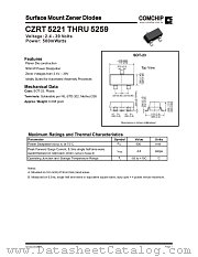 CZRT5221 datasheet pdf Comchip Technology