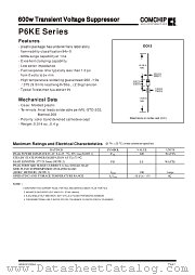 P6KE15C datasheet pdf Comchip Technology