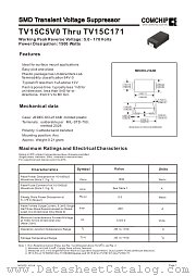 TV15C7V5K datasheet pdf Comchip Technology