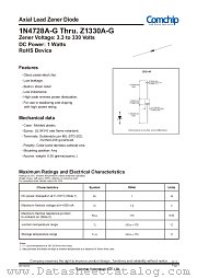 1N4731A-G datasheet pdf Comchip Technology