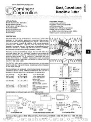 CLC115 datasheet pdf Comlinear Corporation