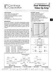CLC412 datasheet pdf Comlinear Corporation