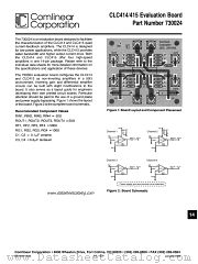 CLC414 datasheet pdf Comlinear Corporation