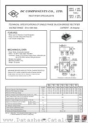 MB352 datasheet pdf DC Components