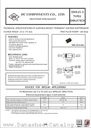 SMAJ110 datasheet pdf DC Components