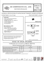 SMBJ75 datasheet pdf DC Components