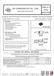 SMCJ43A datasheet pdf DC Components