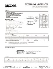 BZT52C4V3 datasheet pdf Diodes