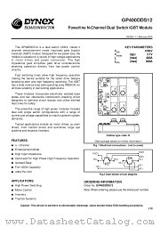 GP400DDS12 datasheet pdf Dynex Semiconductor