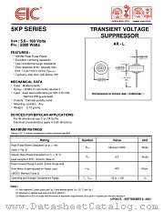 5KP85A datasheet pdf EIC discrete Semiconductors