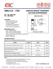 SMAJ17A datasheet pdf EIC discrete Semiconductors