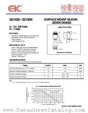 SZ10B3 datasheet pdf EIC discrete Semiconductors