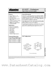 EL5197CS-T13 datasheet pdf Elantec Semiconductor