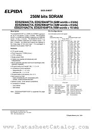 EDS2504APTA-75 datasheet pdf Elpida Memory