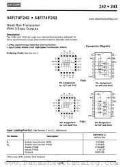 74F242 datasheet pdf Fairchild Semiconductor