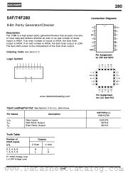 54F280 datasheet pdf Fairchild Semiconductor
