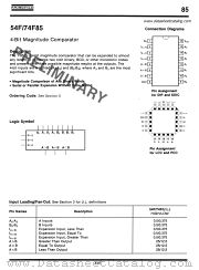 74F85 datasheet pdf Fairchild Semiconductor
