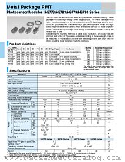 H5783P-03 datasheet pdf Hamamatsu Corporation