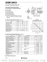 2SK383 datasheet pdf Hitachi Semiconductor