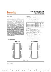 GM71C17400CLT-6 datasheet pdf Hynix Semiconductor