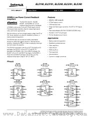EL5260 datasheet pdf Intersil