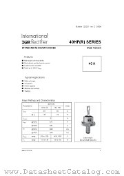 40HA80 datasheet pdf International Rectifier